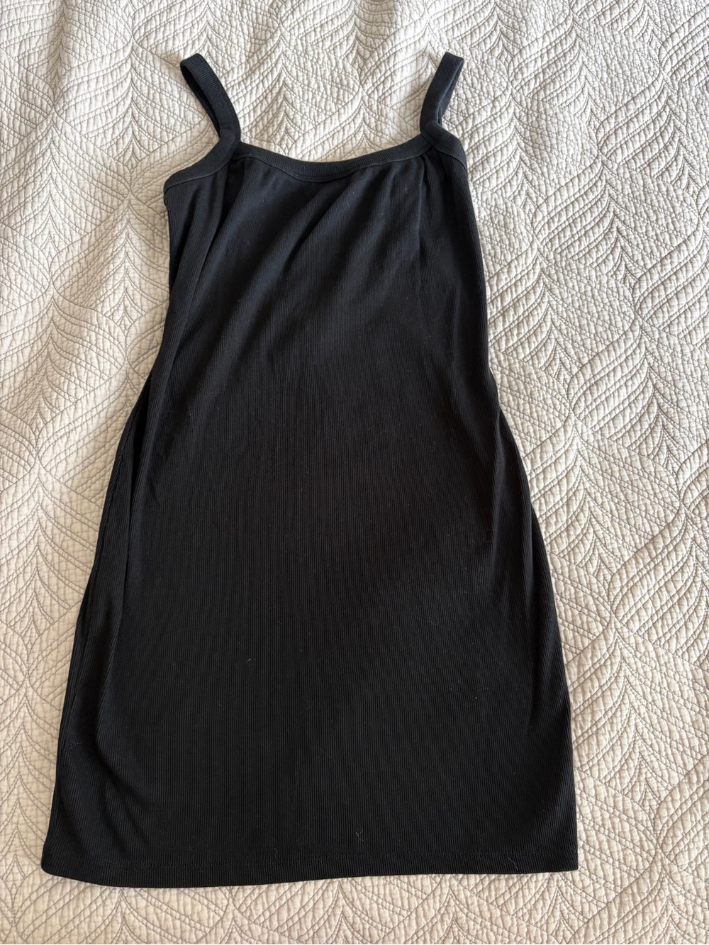 wild fable Black Ribbed Tank Slip Dress - Size S